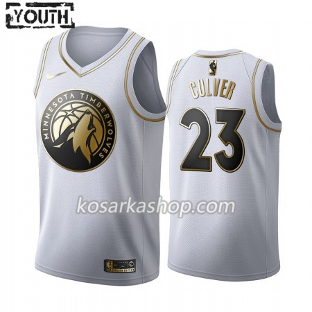 Dres Minnesota Timberwolves Jarrett Culver 23 Nike 2019-20 Bijela Golden Edition Swingman - Dječji